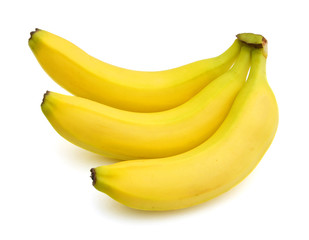 Bunch of bananas isolated on white background