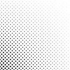 Poster - Black and white pentagram star pattern background - vector illustration