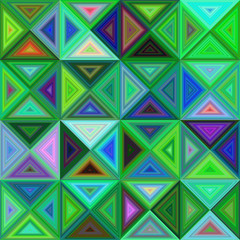 Poster - Abstract colorful regular triangle mosaic background design