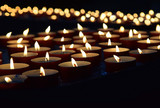 Fototapeta  - burning memorial candles