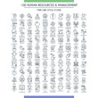 © Genestro - Business management and human resources big icons set. Modern icons on theme business people, analysis, organization, conference and office working. Thin line design icons collection