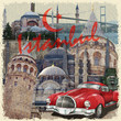 Istanbul vintage poster.