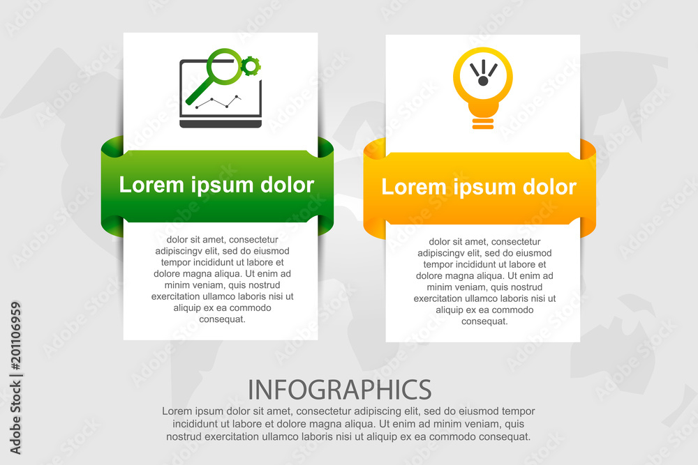 Modern vector illustration 3d. Template for infographic rectangles with ...