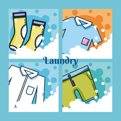 Poster - Set of laundry clothes