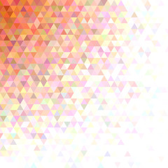 Poster - Abstract triangle pattern background - modern vector mosaic graphic design from regular triangles