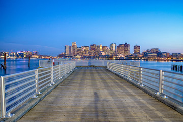 Wall Mural - View of Boston downtown, USA