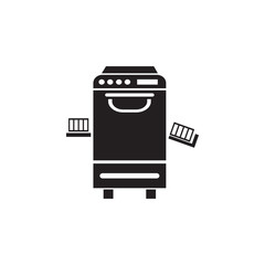 Poster - office printer icon. Element of printing house illustration. Premium quality graphic design icon. Signs and symbols collection icon for websites, web design, mobile app