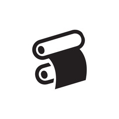 Poster - paper roll of a printing press icon. Element of printing house illustration. Premium quality graphic design icon. Signs and symbols collection icon for websites, web design