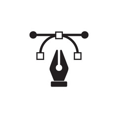 Poster - graphical pen sign icon. Element of printing house illustration. Premium quality graphic design icon. Signs and symbols collection icon for websites, web design, mobile app