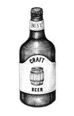 Poster - Hand drawn of craft beer 