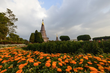 Pagoda on the top of Doi Inthanon Chiang Mai, Thailand.