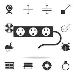 Poster - Electrical socket sign icon. Detailed set of web icons. Premium quality graphic design. One of the collection icons for websites, web design, mobile app