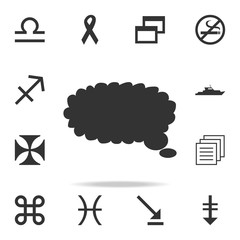 Poster - Speech bubble icon. Detailed set of web icons. Premium quality graphic design. One of the collection icons for websites, web design, mobile app