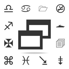 Fototapete - 2 window open Icon. Detailed set of web icons. Premium quality graphic design. One of the collection icons for websites, web design, mobile app