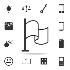 Poster - line flag Icon. Detailed set of web icons. Premium quality graphic design. One of the collection icons for websites, web design, mobile app