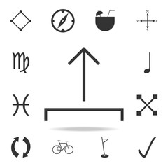 Poster - Upload vector icon. Detailed set of web icons. Premium quality graphic design. One of the collection icons for websites, web design, mobile app