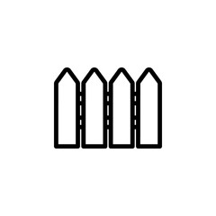 Poster - wooden fence icon. Element of minimalistic icons for mobile concept and web apps. Thin line icon for website design and development, app development