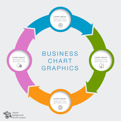 siness Chart Design 4-Step #Vector Graphics 