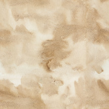 Seamless Watercolor Brown Splash Abstract Pattern.