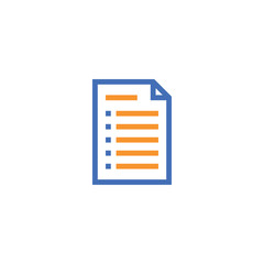 Poster - Document paper outline icon. isolated note paper icon in thin line style for graphic and web design. Simple flat symbol Pixel Perfect vector Illustration.