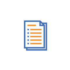 Poster - Document paper outline icon. isolated note paper icon in thin line style for graphic and web design. Simple flat symbol Pixel Perfect vector Illustration.