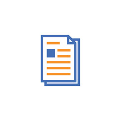 Poster - Document paper outline icon. isolated note paper icon in thin line style for graphic and web design. Simple flat symbol Pixel Perfect vector Illustration.