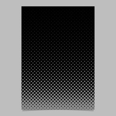 Poster - Retro abstract halftone ellipse pattern page template - vector flyer background graphic design from diagonal elliptical dots