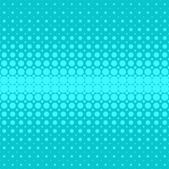 Poster - Light blue abstract halftone dot pattern background - vector graphic design from circles in varying sizes