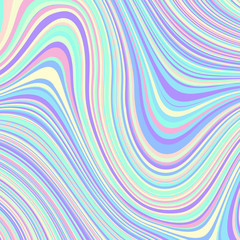 Poster - Abstract vector pattern. Curved wavy psychedelic irregular lines. Pattern based on fractal image.