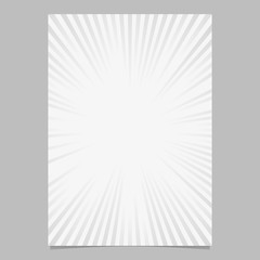 Poster - Abstract explosion design brochure template - gradient vector stationery background graphic with radial stripes