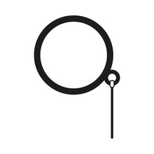 Black And White Monocle Silhouette