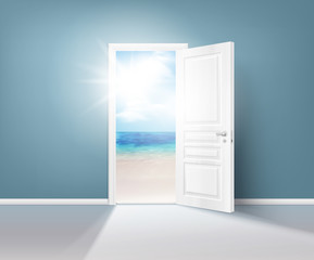 Canvas Print - Doors Nature Realistic Composition