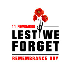 Vector poster for Remembrance day