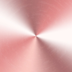 Wall Mural - polished plate with a pink gold texture. bright vector illustration with a conical gradient