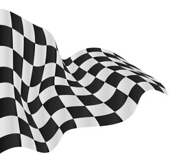 Wall Mural - checkered flag background vector race design