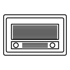 Wall Mural - old radio vintage style vector illustration design