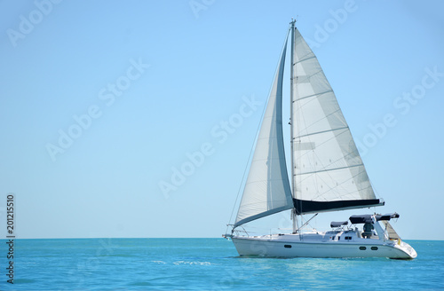 Cuadros en Lienzo sailboat on the ocean gulf of mexico