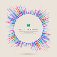 Poster - abstract background with colorful geometric lines pattern for your business presentation. illustrati