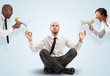 © alphaspirit - Impassive businessman despite the screams