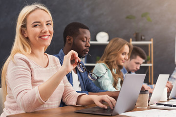 Aufkleber - Programmers working in software developing company