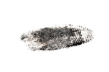 Fingerprint Isolated On White Background