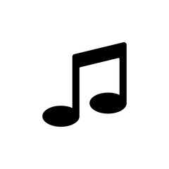 Poster - musical note icon. Element of minimalistic icon for mobile concept and web apps. Signs and symbols collection icon for websites, web design, mobile app