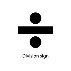 Poster - division sign icon. Element of minimalistic icon for mobile concept and web apps. Signs and symbols collection icon for websites, web design, mobile app