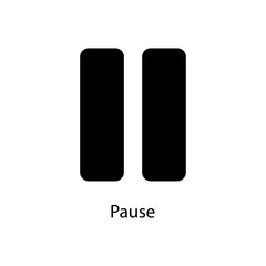 Poster - pause sign icon. Element of minimalistic icon for mobile concept and web apps. Signs and symbols collection icon for websites, web design, mobile app