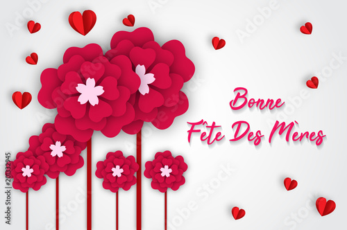 A Forme De Coeur Avec Salutation Bonne Fete Des Meres Stock Vector Adobe Stock A Forme De Coeur Avec Salutation Bonne Fete Des Meres Stock Vector Adobe Stock