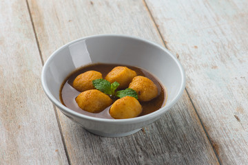 Poster - curry fish balls