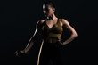 © LIGHTFIELD STUDIOS - beautiful strong bodybuilder posing and showing muscles, isolated on black