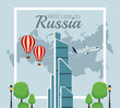 © Jemastock - Welcome to russia concept vector illustration graphic design