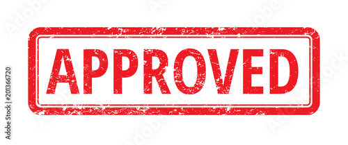 Cuadros en Lienzo red stamp with the words approved