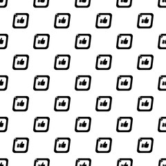 Poster - Thumbs up pattern vector seamless repeating for any web design